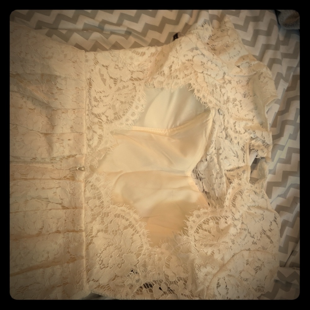 Cream Jenny Yoo Cadence Lace VintageStyle Wedding